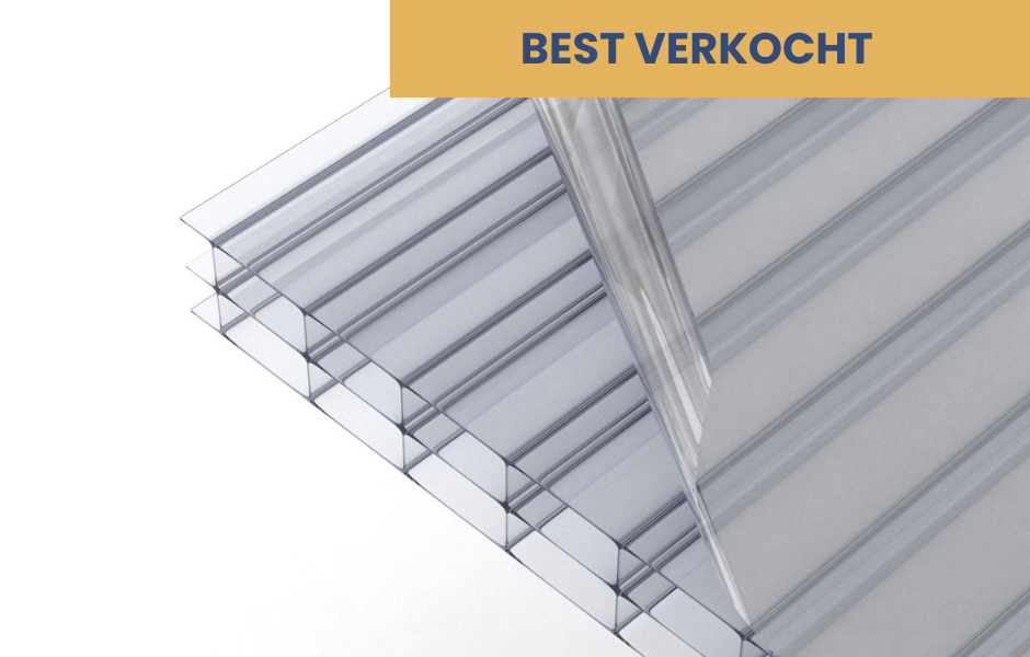 SUNLITE® 16mm kanaalplaten polycarbonaat glashelder